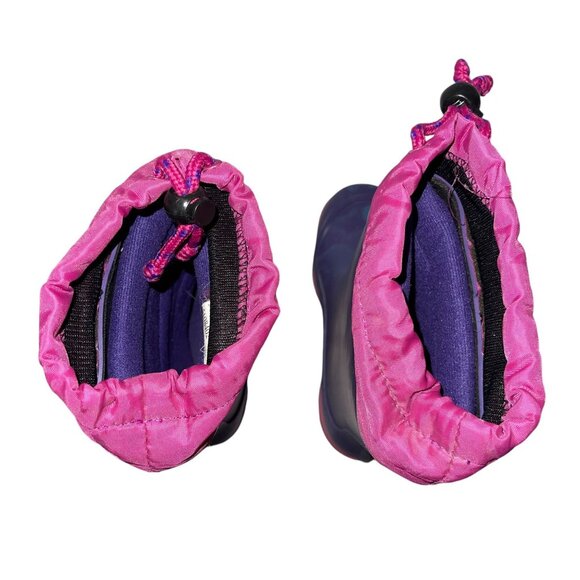 Stride Rite Pink Purple Winter Boots Toddler Girls 11M Solid Removable Inserts - Picture 8 of 10